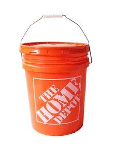 【インポート】HOME DEPOT BUCKET 5 Gallons orange ホームデポ バケツ 蓋付きバケット オレンジ 18.9リットル
