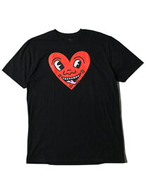 【インポート】KEITH HARING HEART S/S TEE black キースへリング ハート 半袖 Tシャツ ブラック