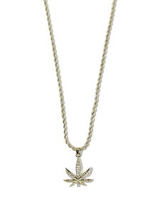 [֑ΉyUStizGOLD ROPE CHAIN NECKLACE LEAF TOP bL S[h lbNX `F[ [t gbv