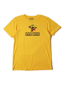 【インポート】PAC-MAN LOGO S/S TEE yellow パックマン ロゴ 半袖Tシャツ イエロー