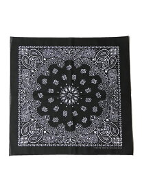 【メール便対応商品 2点まで】HAV-A-HANK PAISLEY BANDANA Made in USA black ハバハンク ペイズリー バンダナ ブラック(BAND-M0001)