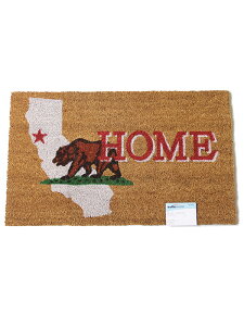 �y�C���|�[�g�z CALIFORNIA DOOR MAT brown �J���t�H���j�A �h�A �}�b�g �u���E��