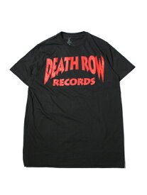 【オフィシャル】DEATH ROW RECORDS LOGO S/S Tee black デスロウレコード Tシャツ ロゴ ブラック 黒