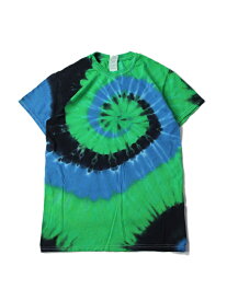 【USモデル】Dyenomite Apparel TIEDYE CYCLONE S/S TEE sea storm ダイナマイト アパレル マルチカラータイダイTシャツ サイクロン スパイラル ストーム