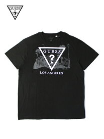 【US買い付け正規品】GUESS ゲス ロサンゼルス モデル ロゴ Tシャツ 黒 LOS ANGELES TEE black