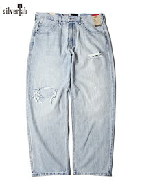 【USモデル】Levi's SILVERTAB LOOSE DENIM JEANS PANTS light blue LEVIS リーバイス シルバータブ ルーズ デニム パンツ ダメージ ウォッシュ ライトブルー