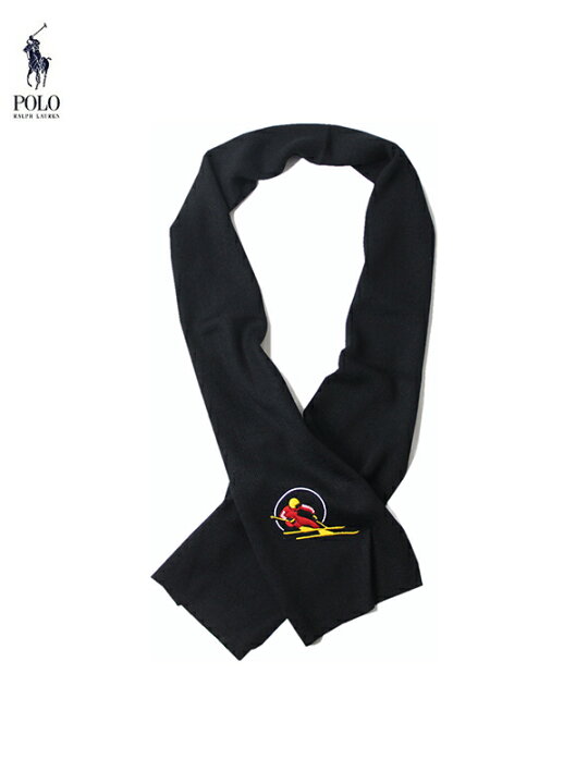 楽天市場】【USモデル】 POLO Ralph Lauren SKI SCARVES black ポロ 