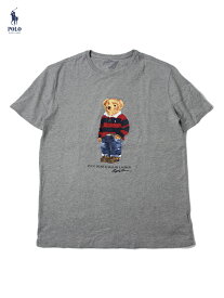 送料無料【US買い付け正規品】POLO Ralph Lauren ポロ ラルフローレン ラグビーベアー Tシャツ グレー RUGBY BEAR S/S TEE gray