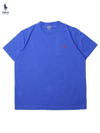 【US買い付け正規品】POLO Ralph Lauren ポロ ラルフローレン ポニー ワンポイント刺繍ロゴ Tシャツ ロイヤルブルー PONY ONE POINT LOGO S/S Tee royal blue/red