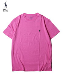 【US買い付け正規品】POLO Ralph Lauren ポロ ラルフローレン ポニー ワンポイント刺繍ロゴ Tシャツ ピンク PONY ONE POINT LOGO S/S Tee pink/green