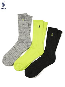 �y�C���|�[�g�zPOLO RALPH LAUREN 3PAIRS CLASSIC SPORT ONE POINT PONY LONG SOCKS lime/charcoal/gray �|���E�����t���[�����N���V�b�N �X�|�[�c�����|�C���g�|�j�[ �����O�\�b�N�X ���C��/�`���R�[��/�O���[