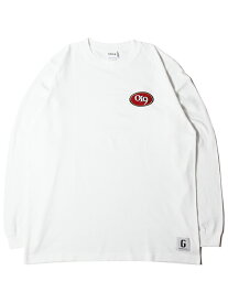 game clothing ORIGINAL "019ERS" ONE POINT EMBROIDERY LOGO LONG SLEEVE TEE SHIRTS white ゲームクロージング オーワンナイラーズ ロングスリーブ Tシャツ 長袖 ホワイト 刺繡