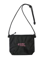 game clothing ORIGINAL "筋斗雲" LOGO NYLON RIP-STOP SACOCHE black ゲームクロージング オリジナル キ…