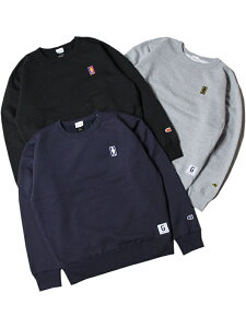 game clothing ORIGINAL GAME BOY ONE POINT CREWNECK SWEAT black/gray/navy �Q�[���N���[�W���O �w�r�[�E�F�C�g �N���[�l�b�N �X�E�F�b�g �u���b�N �O���[ �l�C�r�[