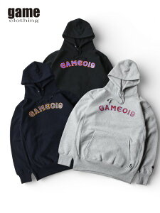 game clothing ORIGINAL G-ESSENCE LOGO PULLOVER HOODIE black navy ash �Q�[���N���[�W���O �I���W�i�� �v���I�[�o�[ �t�[�f�B�[ �p�[�J�[ �u���b�N �l�C�r�[ �A�b�V��