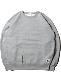 game clothing ORIGINAL "BASEBALL" LOGO CREWNECK SWEAT gray/gray ゲームクロージング ベースボール ロゴ クルーネック スウェット グレー