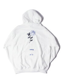 game clothing 17th Anniversary " ROSE " PULLOVER HOODIE white ゲーム クロージング プルオーバーパーカー ホワイト