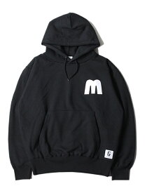 game clothing ORIGINAL "M" PATCH PULLOVER HOODIE black ゲームクロージング ヘビーウェイト プルオーバー フーディー パーカー ブラック