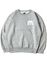 game clothing ORIGINAL "M" PATCH CREW NECK SWEAT gray ゲームクロージング ヘビーウェイト クルーネック スウェット グレー