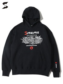 【正規取扱店】SUBWARE x Jahan Hoodie black サブウェア プルオーバーフーディー パーカー ブラック