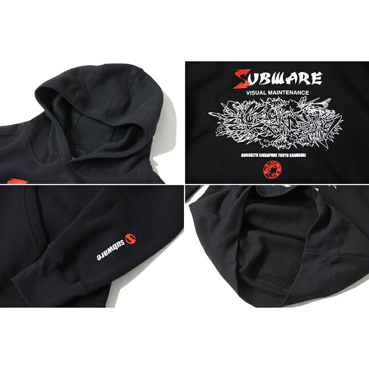 楽天市場】【正規取扱店】SUBWARE x Jahan Hoodie black サブウェア 