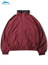 【インポート】TRI-MOUNTAIN 8000 Volunteer Nylon Jacket dark maroon x navy トライマウンテン コーティング ナイロン シェル ライニング ジャケット スウィングトップ 裏フリース マルーン バーガンディー