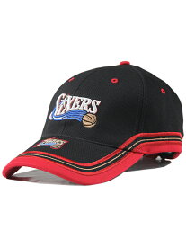 DEAD STOCK【インポート】NBA 6PANEL CAP "PHILADELPHIA 76ERS" black/red デッドストック 6パネルキャップ エヌビーエー フィラデルフィア セブンティシクサーズ ブラック レッド