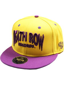 �y�C���|�[�g�zDEATH ROW RECORDS PAISLEY FITTED CAP Lids EXCLUSIVE yellow/purple �f�X ���E ���R�[�h �y�C�Y���[ �x�[�X�{�[�� �L���b�v �C�G���[ �p�[�v��