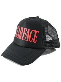 【インポート】REASON SCARFACE LOGO TRUCKER HAT black リーズン スカーフェイス ロゴ トラッカー ハット メッシュキャップ ブラック