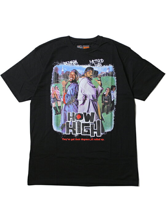 楽天市場】【インポート】 HOW HIGH POSTER T-SHIRTS TEE black ※How High※ USA製 methodman redman rap tee