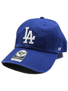 �y�C���|�[�g�z'47 BRAND CLEAN UP ADJUSTABLE CAP LOS ANGELES DODGERS royal blue �t�H�[�e�B�[�Z�u�� �u�����h �N���[���A�b�v �A�W���X�^�u�� �L���b�v ���T���[���X �h�W���[�X ���C���� �u���[