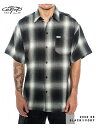 【インポート】Cal Top OMBRE CHECK SHORT SLEEVE SHIRT black/ivory キャルトップ オンブレ チェック ショートスリーブ シャツ 半袖 ブラック/アイボリー