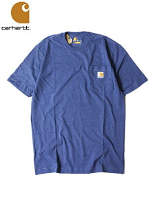 �yUS���f���zCarhartt 6.75oz SHORT SLEEVE POCKET T-SHIRTS TEE dark cobalt blue heather �J�[�n�[�g 6.75�I���X �V���[�g �X���[�u �|�P�b�g T�V���c �_�[�N�R�o���g �u���[�w�U�[ K87