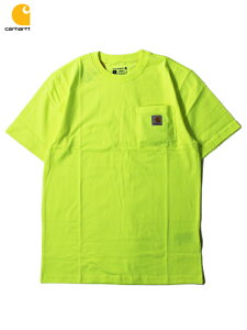 �y�C���|�[�g�zCarhartt LOOSE FIT HEAVYWEIGHT 6.75oz SHORT SLEEVE POCKET T-SHIRTS Tee brite lime �J�[�n�[�g 6.75�I���X �V���[�g�X���[�u �|�P�b�gT�V���c K87 �l�I���J���[ ���C��