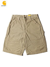 【インポート】Carhartt B147 LOOSE FIT Canvas Utility Work Short dk.khaki ワークショーツ キャンバス カーハート ダークカーキ