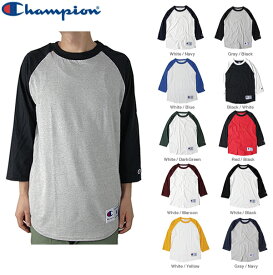 CHAMPION (チャンピオン)/ ラグランスリーブ Tシャツ 7分袖 T1397 RAGLAN TEE 10色