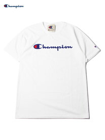 【US買い付け商品】Champion USモデル CHAMPION LOGO S/S TEE white チャンピオン アメリカサイズ ロゴ 半袖 Tシャツ ホワイト