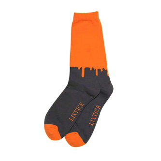 LIXTICKDRIPSOCKS2PACK-HI(5TH)mint/brown.orange/darkgrayリックスティックドリップソックスロング2足組23-28cm