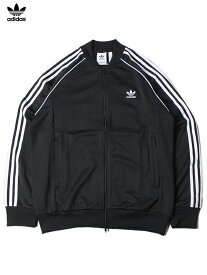 【USモデル】adidas Originals SUPERSTAR TRACK JACKET JERSY black アディダス トラック ジャケット スーパースター ジャージー ライン ブラック 黒