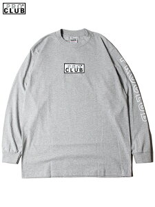�yUS���f���zPRO CLUB BOX LOGO HEAVY WEIGHT LONG SLEEVE T-SHIRTS TEE gray �v���N���u �{�b�N�X ���S �w�r�[�E�F�C�g �����O�X���[�u T�V���c ����T �O���[