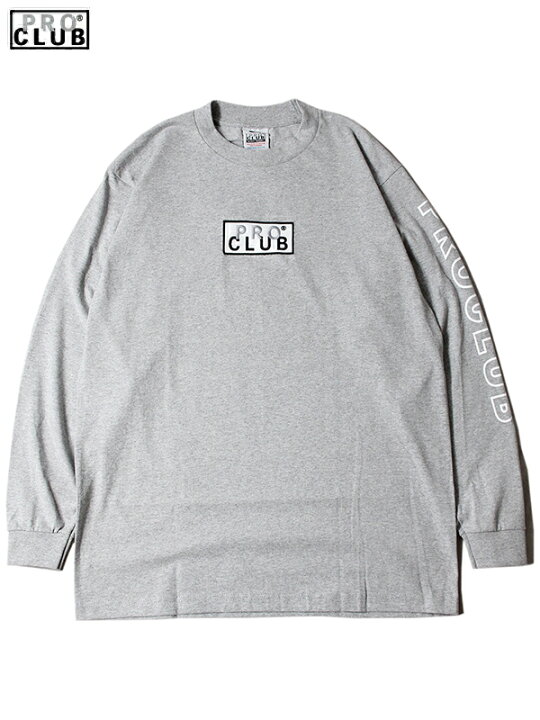 楽天市場】【USモデル】PRO CLUB BOX LOGO HEAVY WEIGHT LONG SLEEVE T 