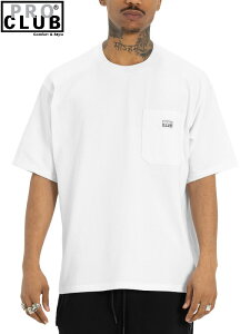 �yUS���f���zPRO CLUB HEAVY WIDE POCKET S/S TEE white �v���N���u �w�r�[ ���C�h �|�P�b�g T�V���c ���� ���n �v���[�� �z���C�g �� �r�b�O�T�C�Y �I�[�o�[�T�C�Y �����Y
