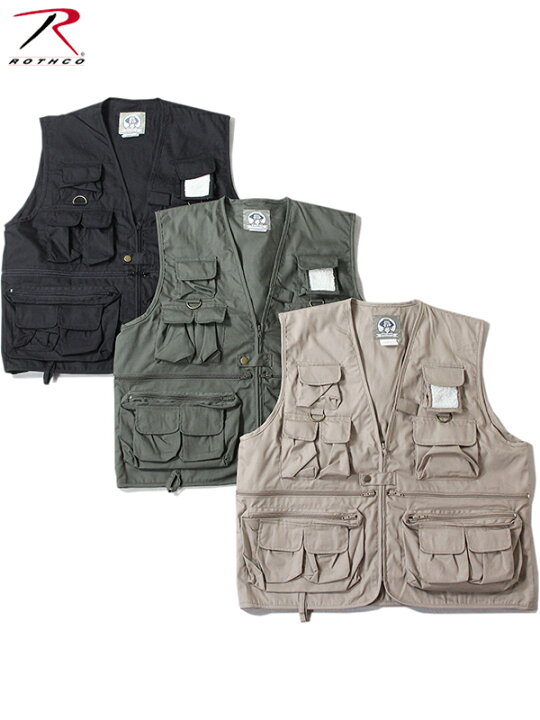 楽天市場】【インポート】ROTHCO UNCLE MILITARY TRAVEL VEST black 