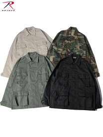 【インポート】ROTHCO Twill BDU SHIRT JACKET ロスコ コットンポリ ツイル ミリタリーシャツ ジャケット 迷彩柄