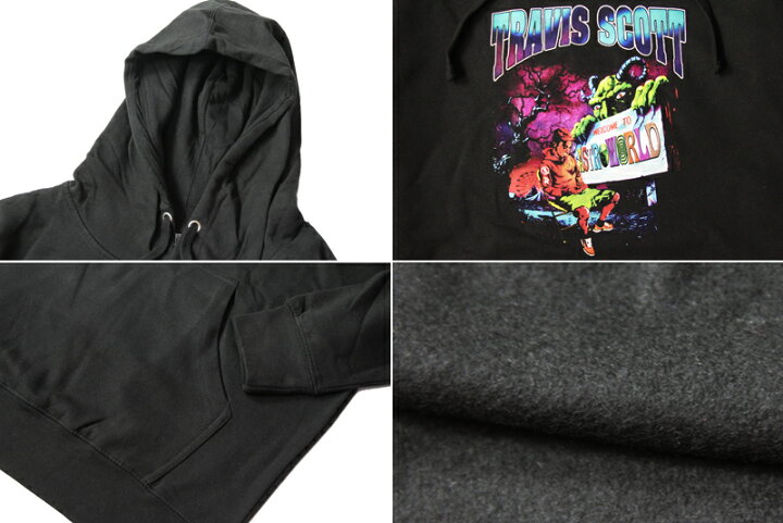 楽天市場】【インポート】TRAVIS SCOTT GOOSEBUMPS HOODIE black  