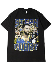 【インポート】STEPH CURRY S/S Tee black ステフィン・カリー フォト Tシャツ ブラック Threads on demand NBA