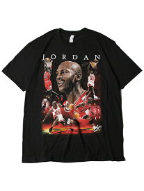 【インポート】MICHAEL JORDAN HIGHLIGHTS TEE black マイケル ジョーダン フォト Tシャツ ブラック Threads on demand