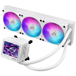 [�V�i/���J��] ASUS ROG Ryujin III 360 ARGB Extreme White ���� 360mm CPU�N�[���[ LCD �t�� ��