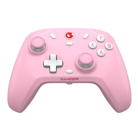 GameSir T4 Cycrone Pro Pink 有線 無線 ゲーミングコントローラー Switch iOS Android PC対応 Bluetooth 2.4GHz USB接続可能 6軸ジャイロ マクロ ターボ 振動 日本語説明書 メーカー保証1年+公式ショップ限定3ヵ月延長保証