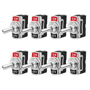 Kiligen 8 ԃgOXCb`10A/12VDC, 6A/24VDC2s SPST ON/OFFbJ[gOXCb`AԃI[ggbN{[gp